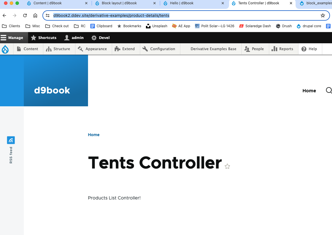 tents controller